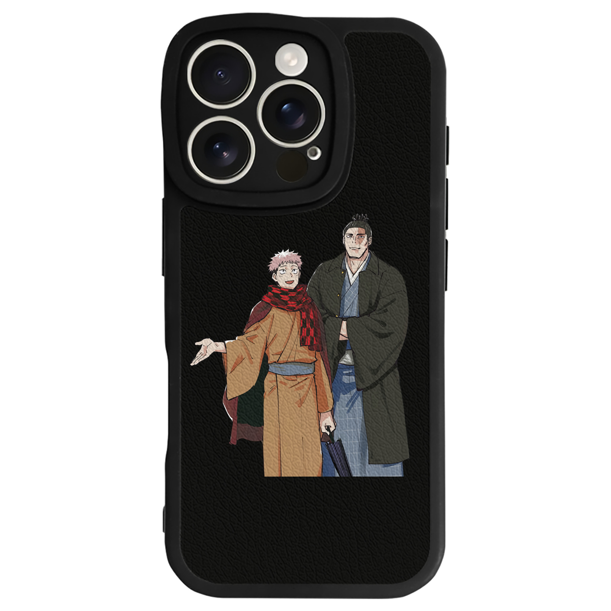 （画像用） 呪術廻戦 Jujutsu Kaisen 【iPhone 16シリーズ対応】シリコンスマホケース（レザー調） 材質：シリコン